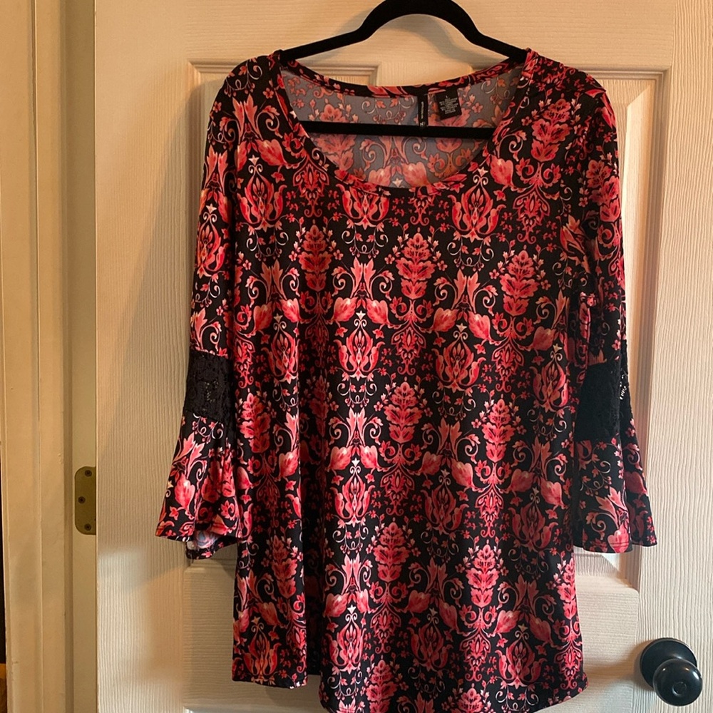 Womens size large new direction boho tunic top